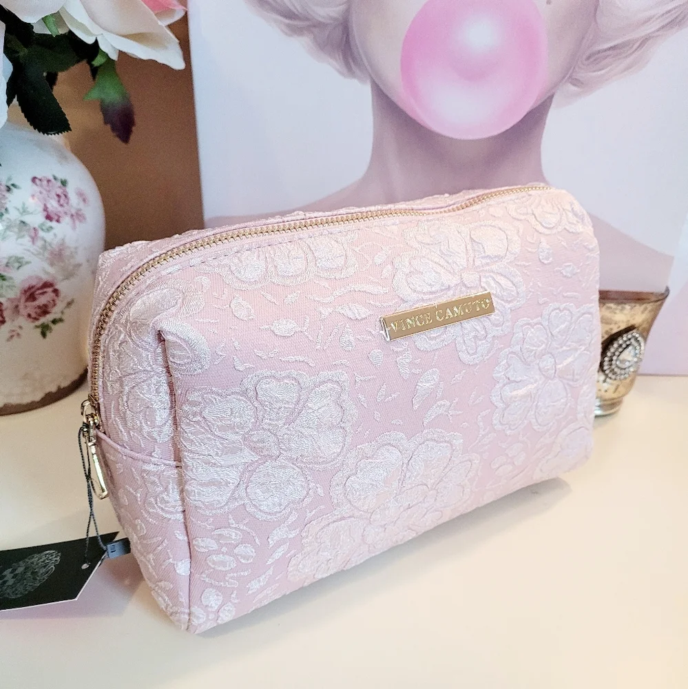 🌺Vince Camuto Cosmetic Bag Cosmetic Case Travel Bag Luxury Collection